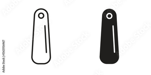 Shoehorn icon solid style. Flat vector illustration.