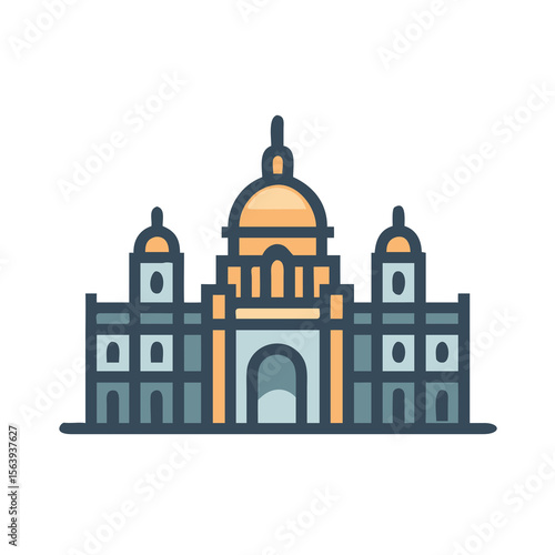 Wallpaper Mural vector illustration of a castle Torontodigital.ca