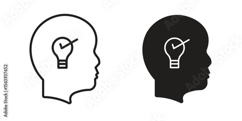 Understand icon solid style. Flat vector illustration.