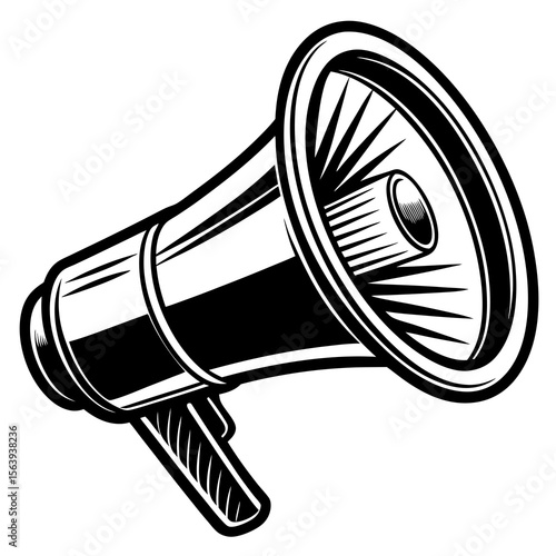vector illustration of megaphone
