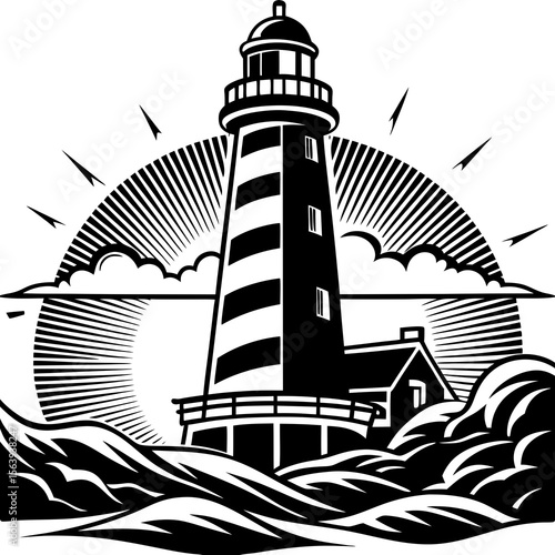 lighthouse on the island