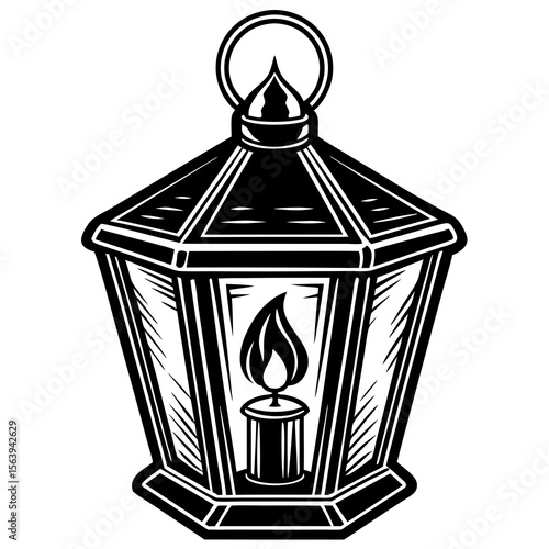 lantern in the night