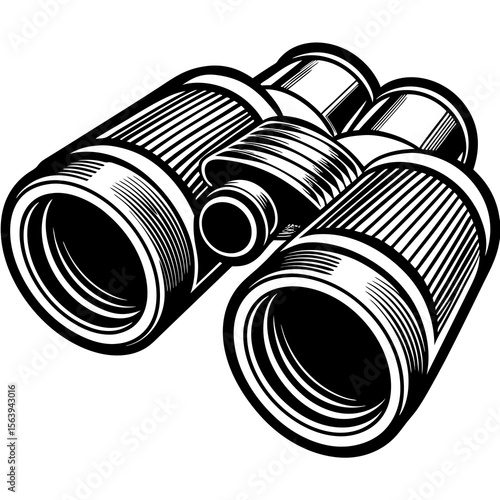 camera lens on white background