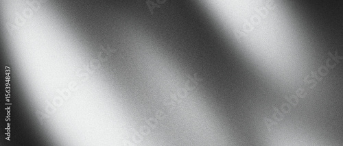 Black white grainy background, with dark gradient monochrome abstract noise texture backdrop design