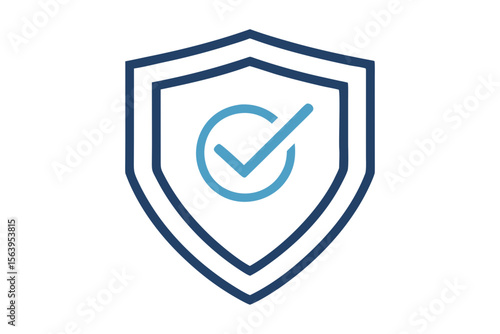 clean mono line shield label icon badge
