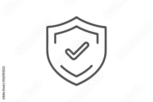 minimal mono line abstract shape vector icon