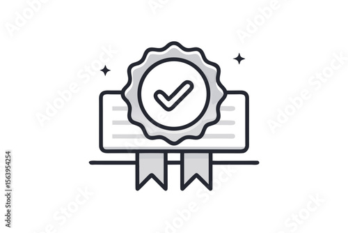 minimal mono line art design vector icon