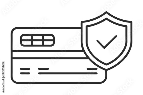mono line credit card payment icon