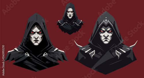 Mysterious Hooded Figures Set