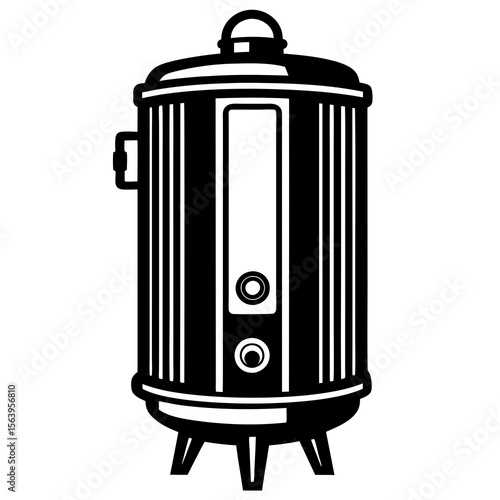 old metal trash can