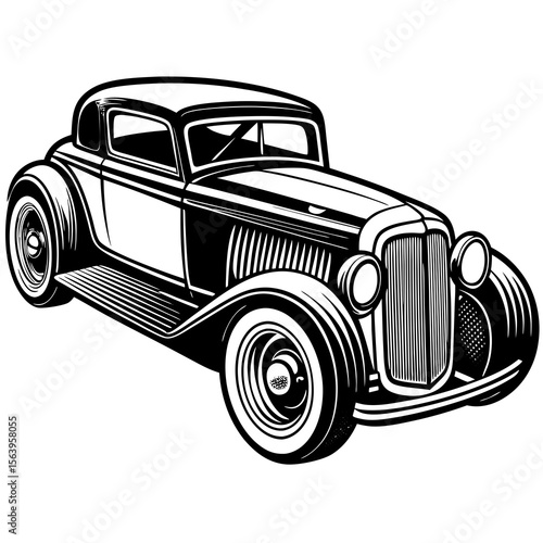 retro car vector