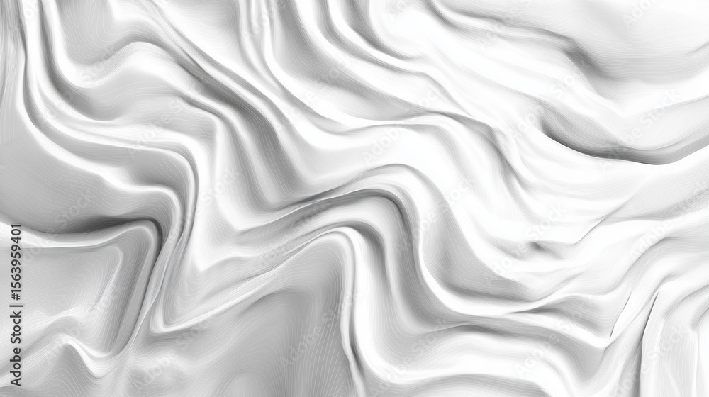 Obraz premium White abstract background texture with flowing shapes, white structure, soft 3D surface and minimal design