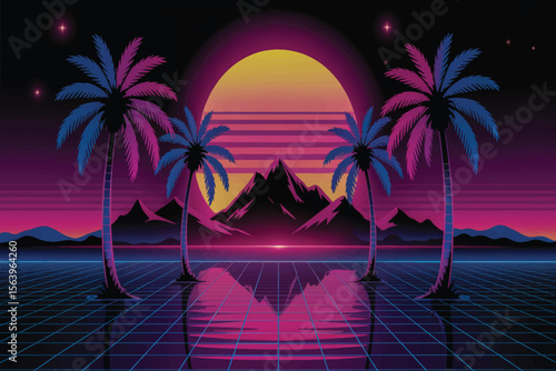 palm trees on the beach