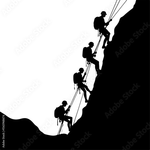 mountain hiker, hiking, trekking, outdoors, adventure,  tree vector bundle