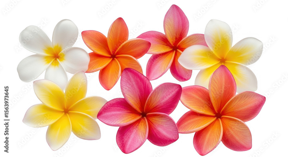 A Stunning and Vibrant Collection of Exotic Tropical Flowers Displaying an Array of Colors and Intricate Shapes for Decorative Use, isolated on a transparent background A Stunning and Vibrant Collection of Exotic Tropical Flowers Displaying an Array of Colors and Intricate Shapes for Decorative Use, isolated on a transparent background