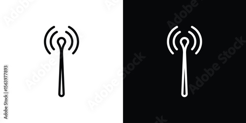 Antenna icon. Simple thin line, outline vectors