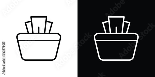 baby wipe icon. Simple thin line, outline vectors