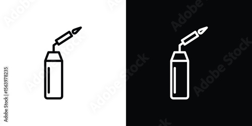 Blowtorch icon. Simple thin line, outline vectors