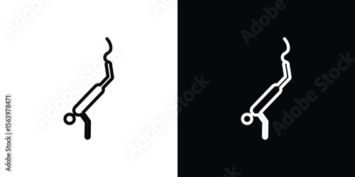 Bungee jumping icon. Simple thin line, outline vectors