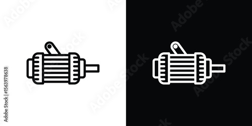 Car alternator icon. Simple thin line, outline vectors