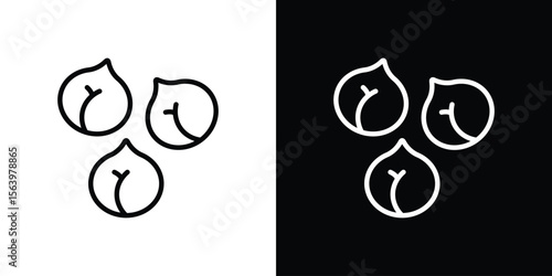 Chickpeas hummus icon. Simple thin line, outline vectors