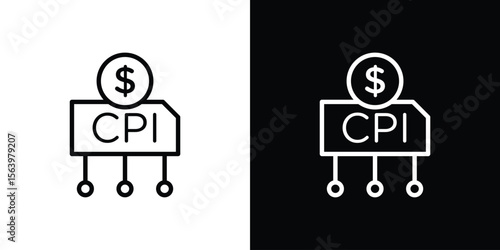 Consumer prices index icon. Simple thin line, outline vectors
