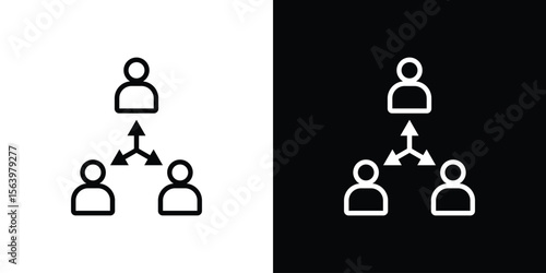 Coordinate icon. Simple thin line, outline vectors