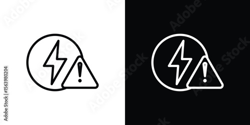 Electric Problem icon. Simple thin line, outline vectors