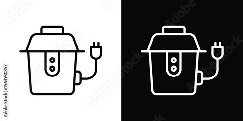 Garbage disposal icon. Simple thin line, outline vectors