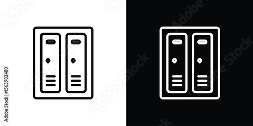 Lockers icon. Simple thin line, outline vectors