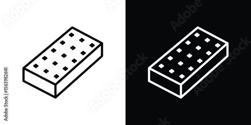 Mattress icon. Simple thin line, outline vectors