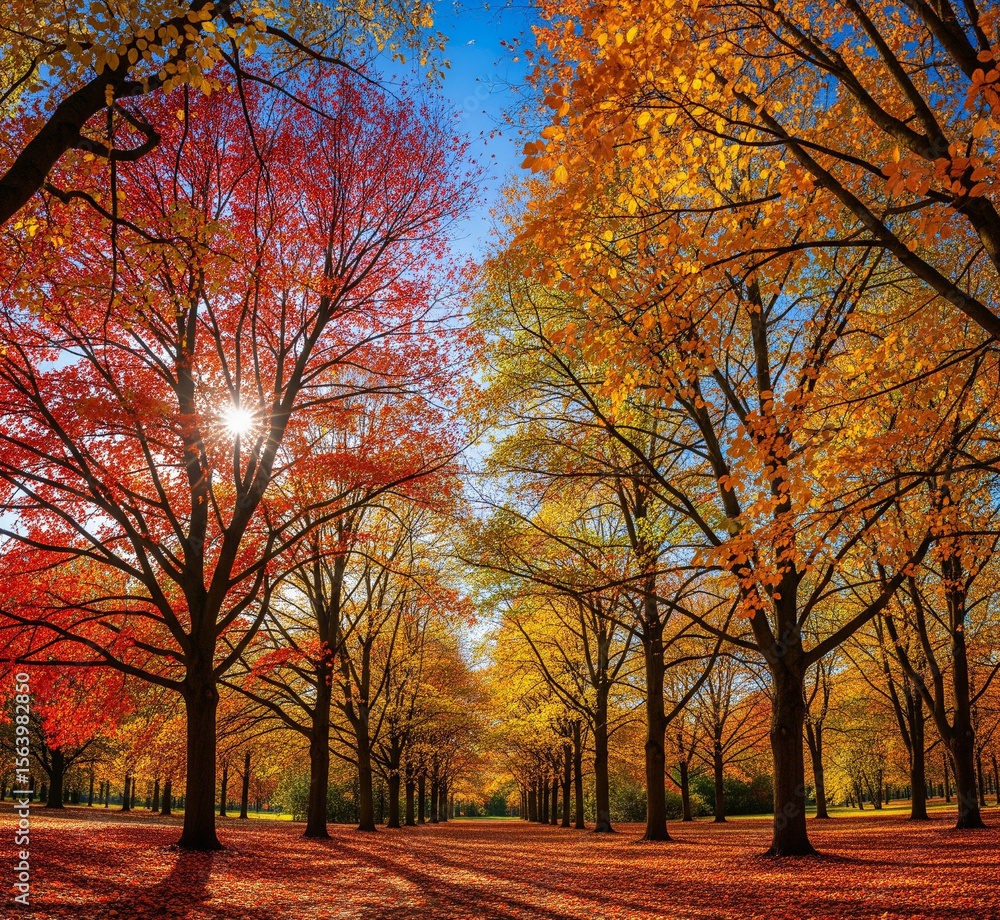 Fototapeta premium autumn in the park