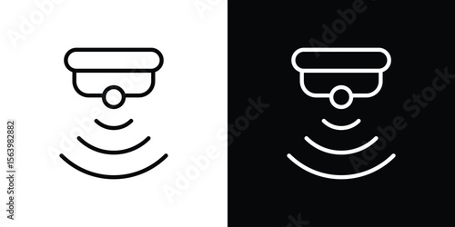 Motion sensor icon. Simple thin line, outline vectors