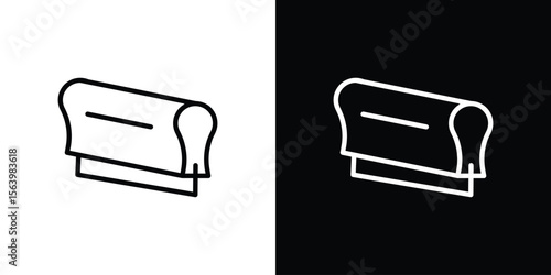 Print screen icon. Simple thin line, outline vectors