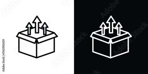 Product release icon. Simple thin line, outline vectors