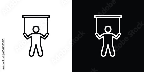 Puppet icon. Simple thin line, outline vectors