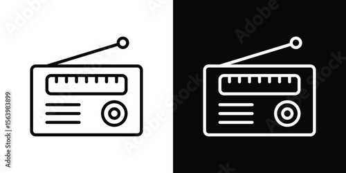 Radio icon. Simple thin line, outline vectors