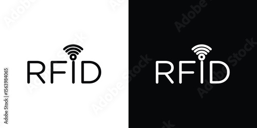 RFID icon. Simple thin line, outline vectors