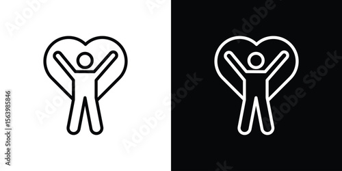 Wellness icon. Simple thin line, outline vectors