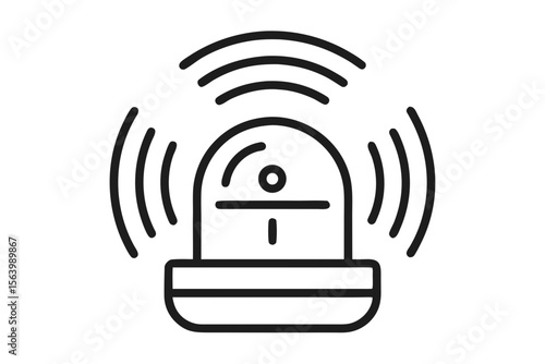 line icon of motion sensor technology