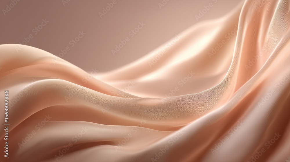 Obraz premium Background featuring soft fabric waves for elegant design