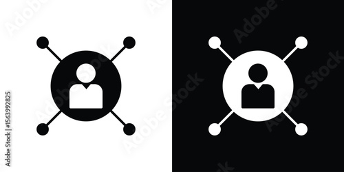 Affiliate marketing icon Vector Silhouette for graphic and web design collection