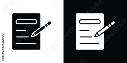 Agreement icon Vector Silhouette for graphic and web design collection