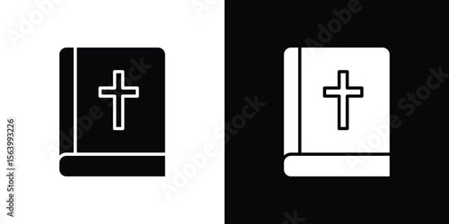 Bible icon Vector Silhouette for graphic and web design collection