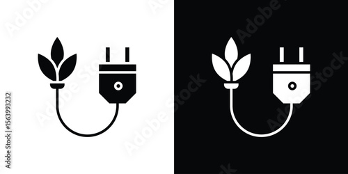 Biomass energy icon Vector Silhouette for graphic and web design collection