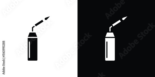 Blowtorch icon Vector Silhouette for graphic and web design collection