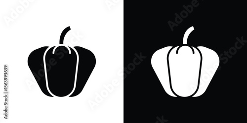 Capsicum icon Vector Silhouette for graphic and web design collection
