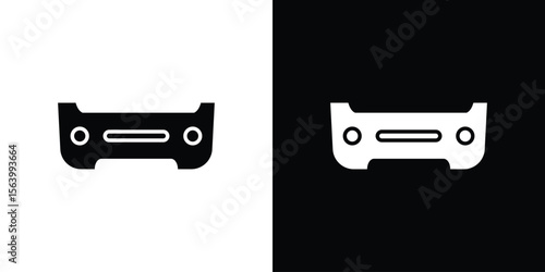 Car bumper icon Vector Silhouette for graphic and web design collection