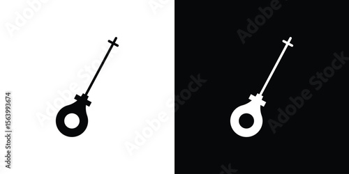 Car dipstick icon Vector Silhouette for graphic and web design collection