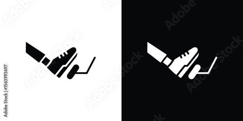 car pedal icon Vector Silhouette for graphic and web design collection